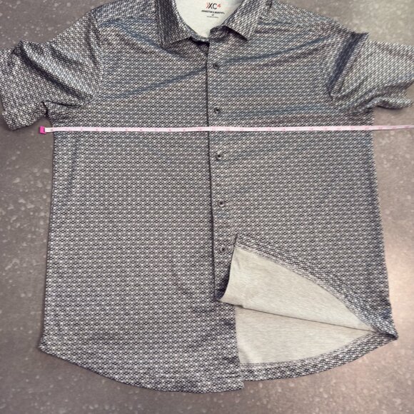 Johnston & Murphy XC4 Short Sleeve Button-Up Shirt – Size Medium - Picture 9 of 10